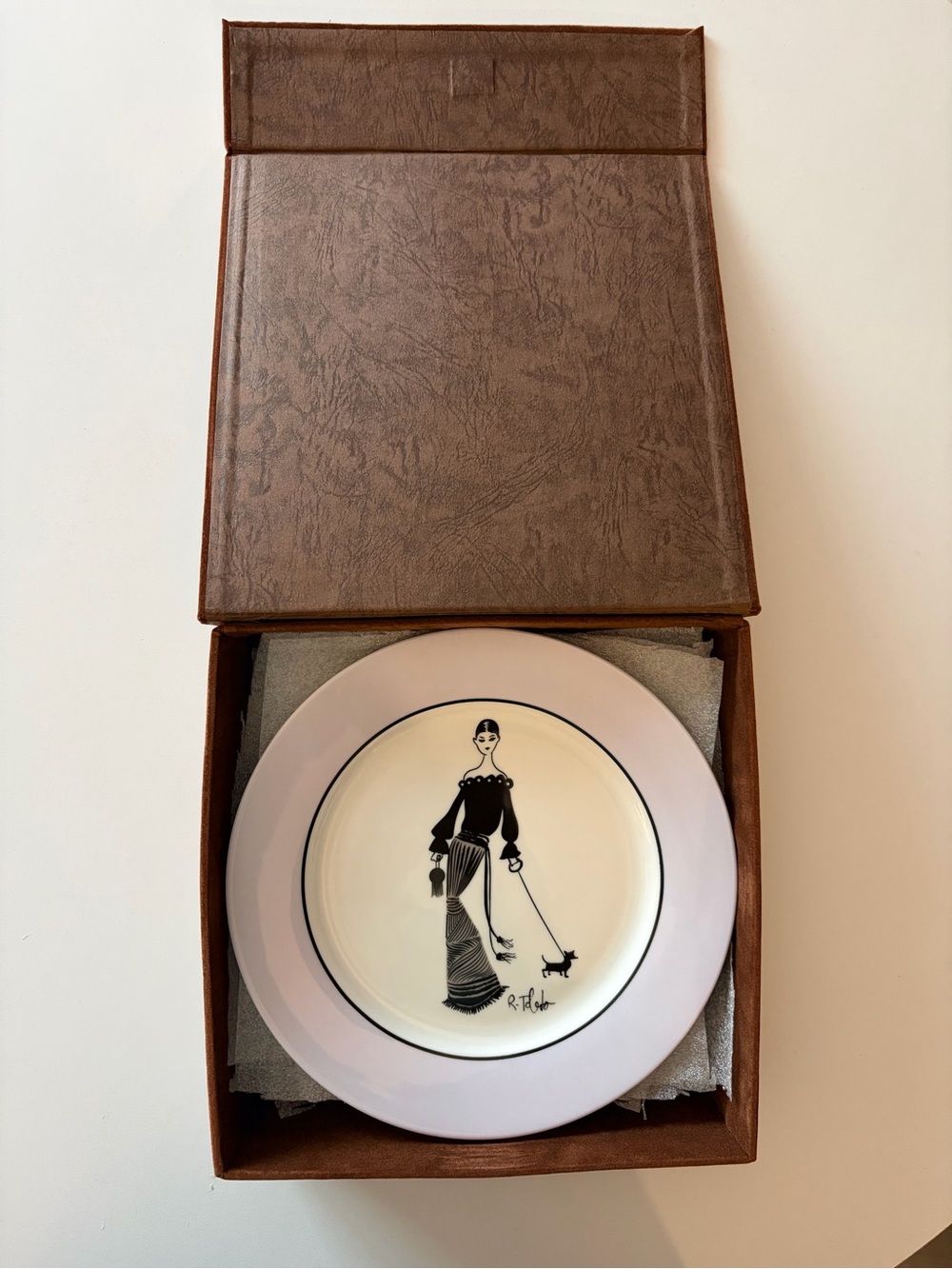 Nordstrom RUBEN TOLEDO 8" Dessert Plate 3Pc Limited Edition 2002 in original box
